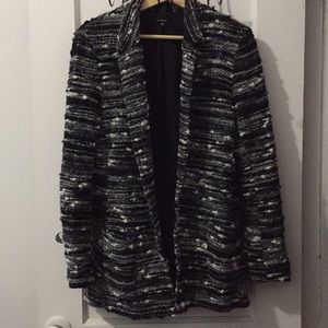 Wool-blend Textured Coat